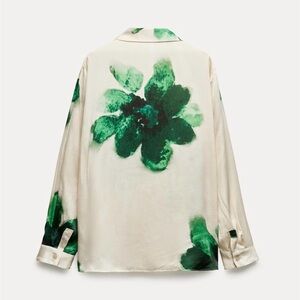Zara Flowy Printed Blouse, size S